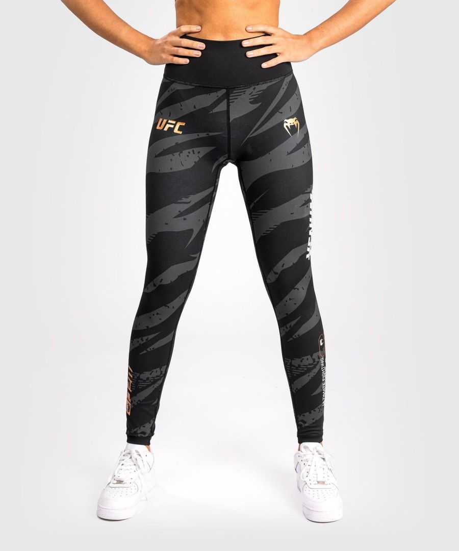 ufc adrenaline by venum fight week damskie legginsy sportowe - urban camo
