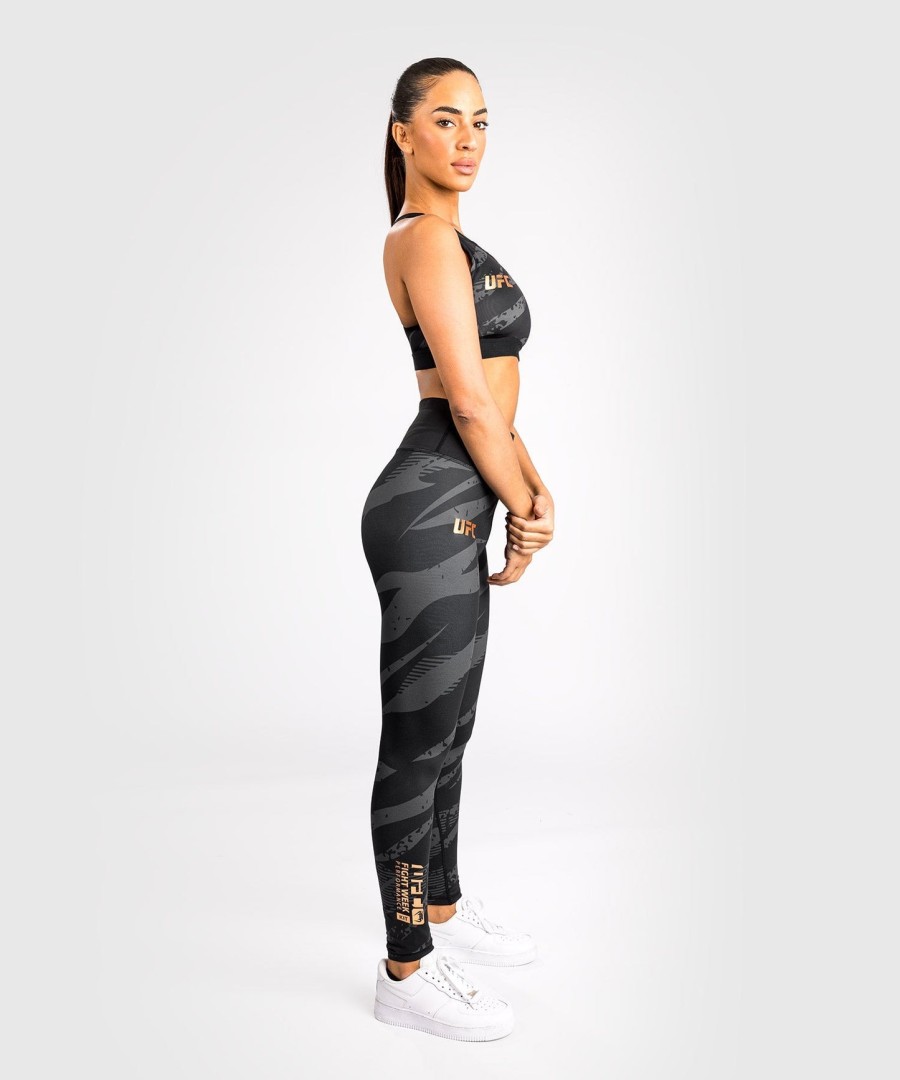 ufc adrenaline by venum fight week damskie legginsy sportowe - urban camo