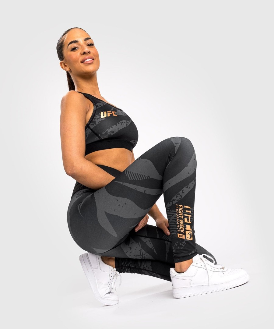 ufc adrenaline by venum fight week damskie legginsy sportowe - urban camo