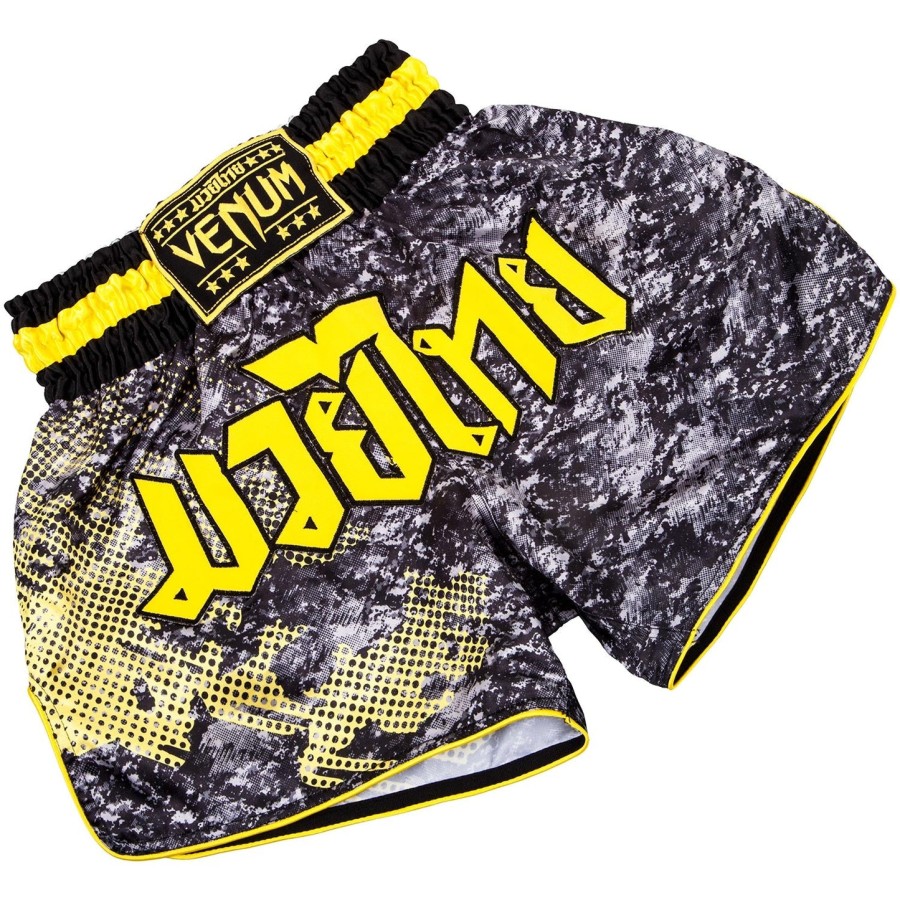 spodenki do muay thai venum tramo – czarno-żółte