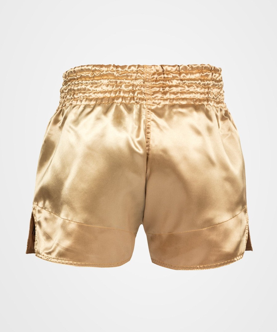 spodenki venum classic muay thai – złotoczarne