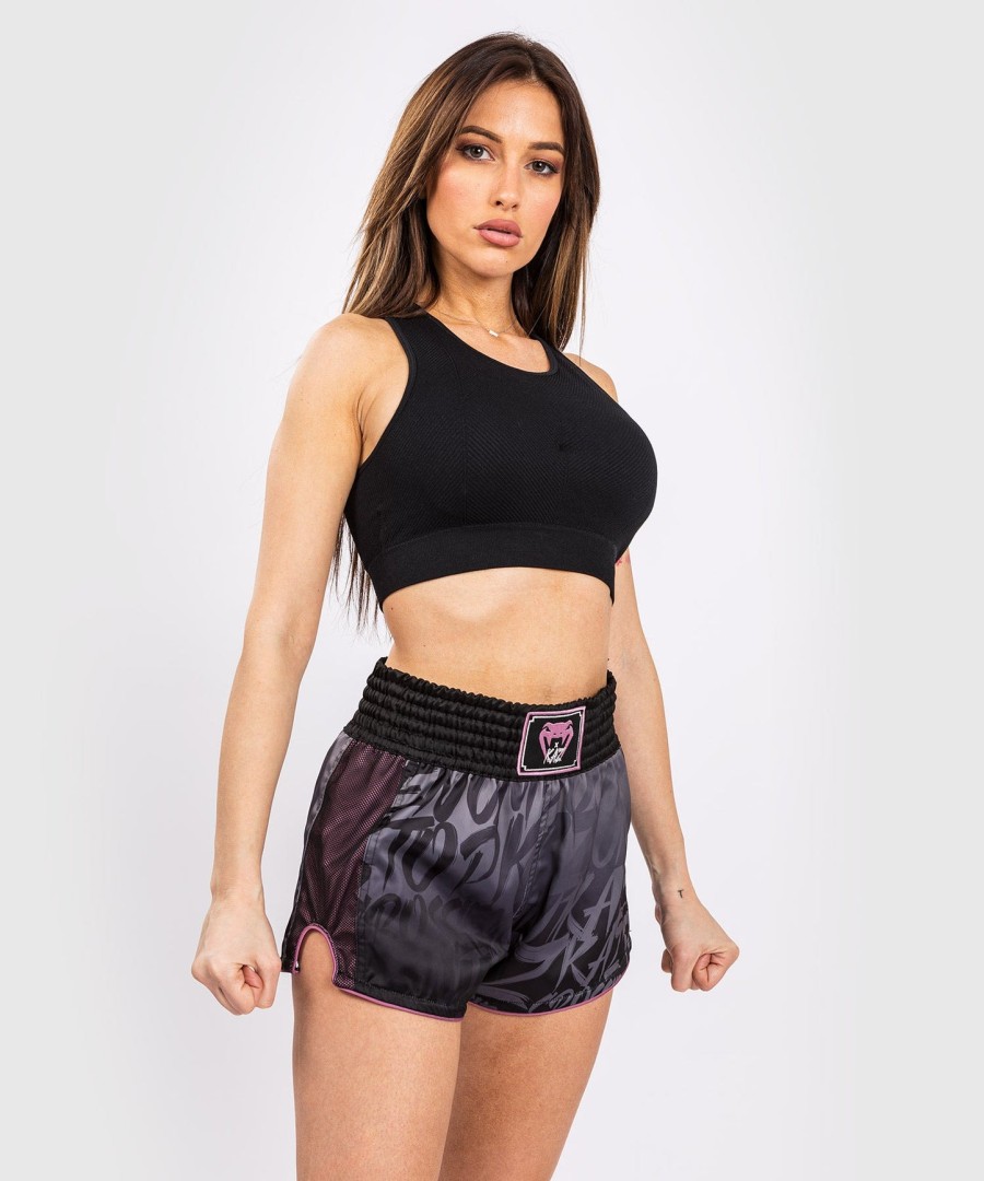 spodenki do muay thai venum x kaz – czarne