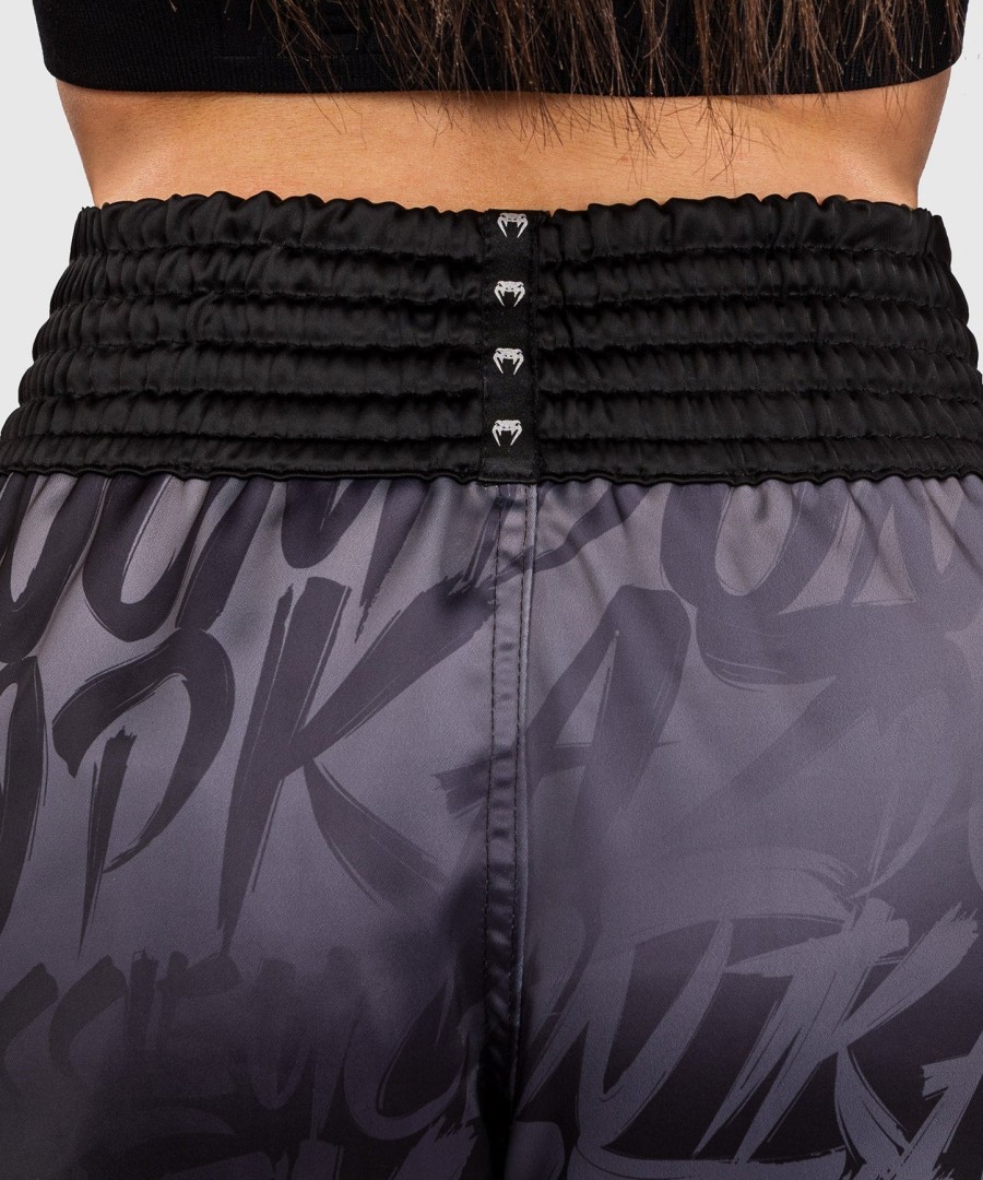spodenki do muay thai venum x kaz – czarne
