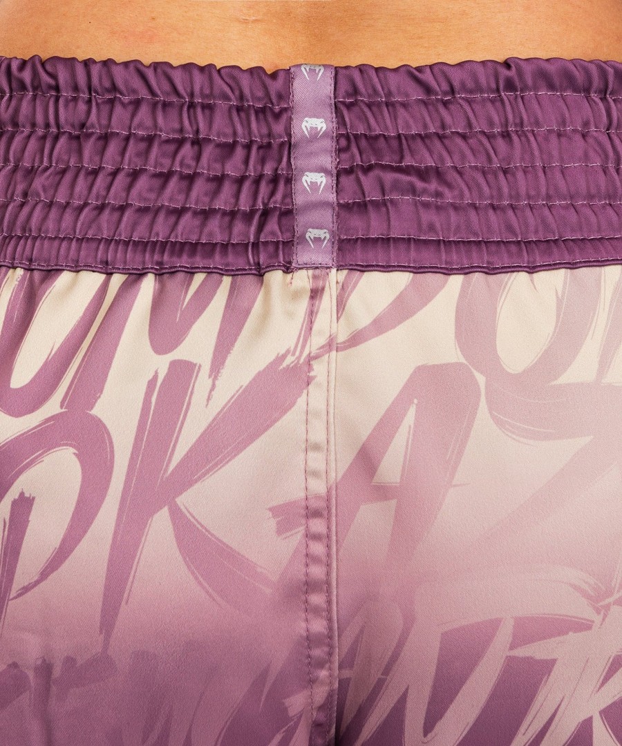 spodenki muay thai venum x kaz - dusky orchid