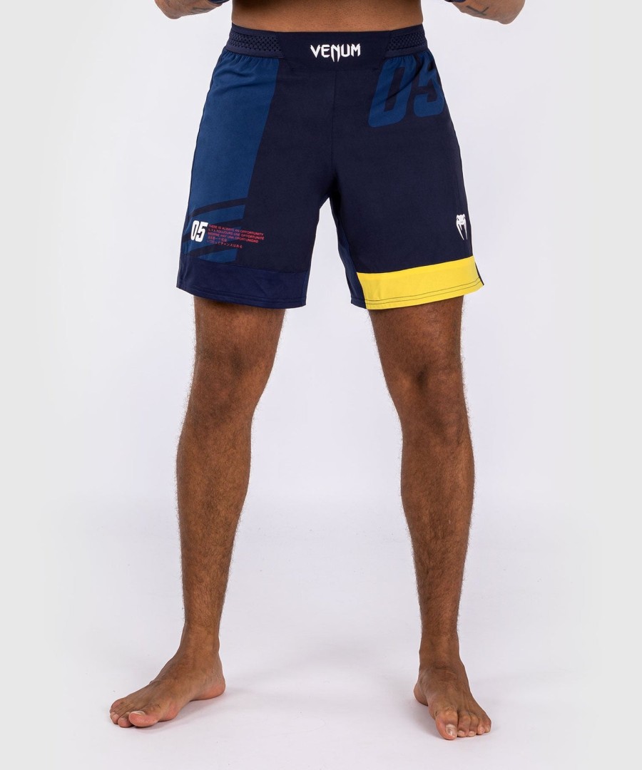 spodenki bokserskie venum sport 05 – niebiesko-żółte