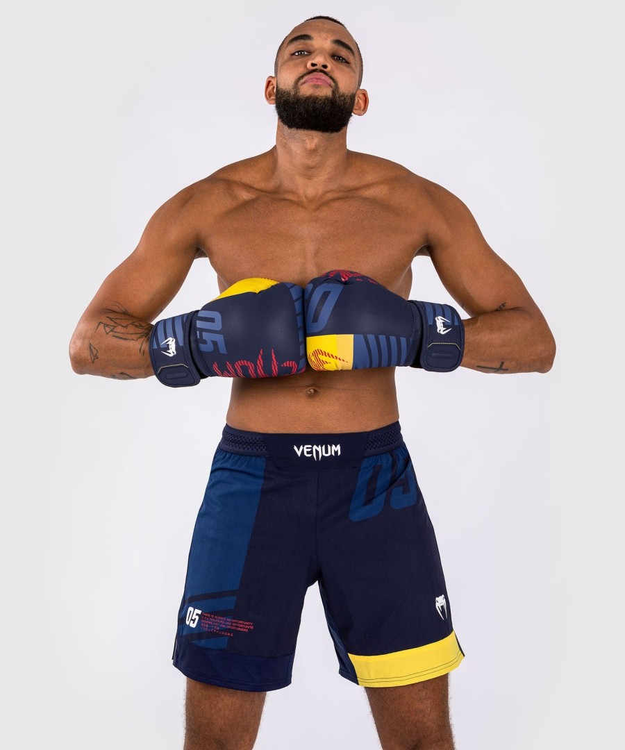 spodenki bokserskie venum sport 05 – niebiesko-żółte