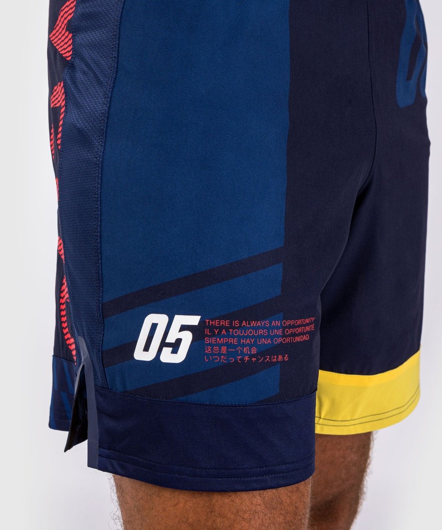 spodenki bokserskie venum sport 05 – niebiesko-żółte