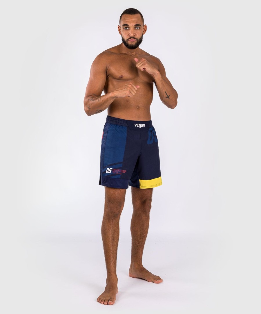 spodenki bokserskie venum sport 05 – niebiesko-żółte