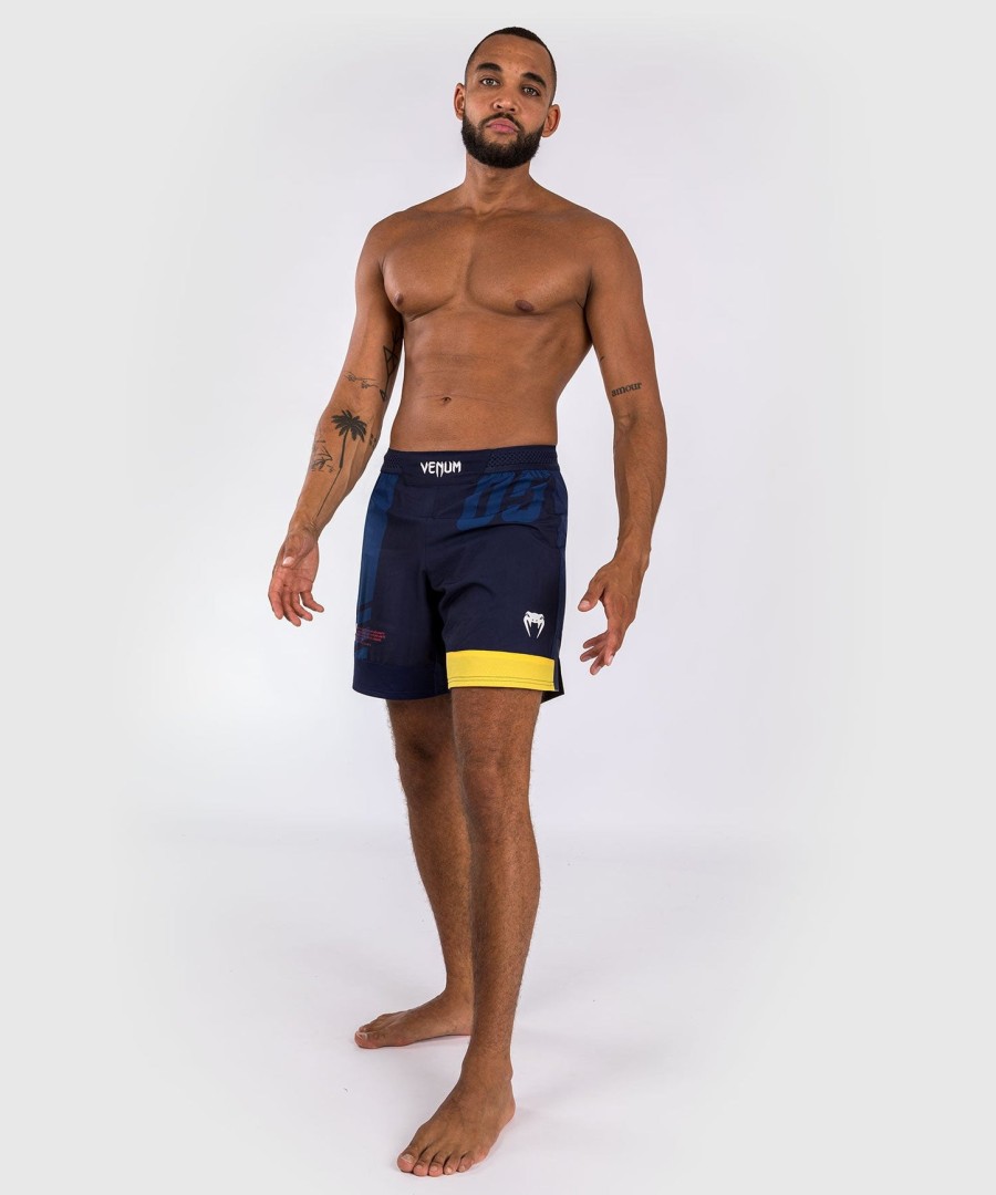 spodenki bokserskie venum sport 05 – niebiesko-żółte
