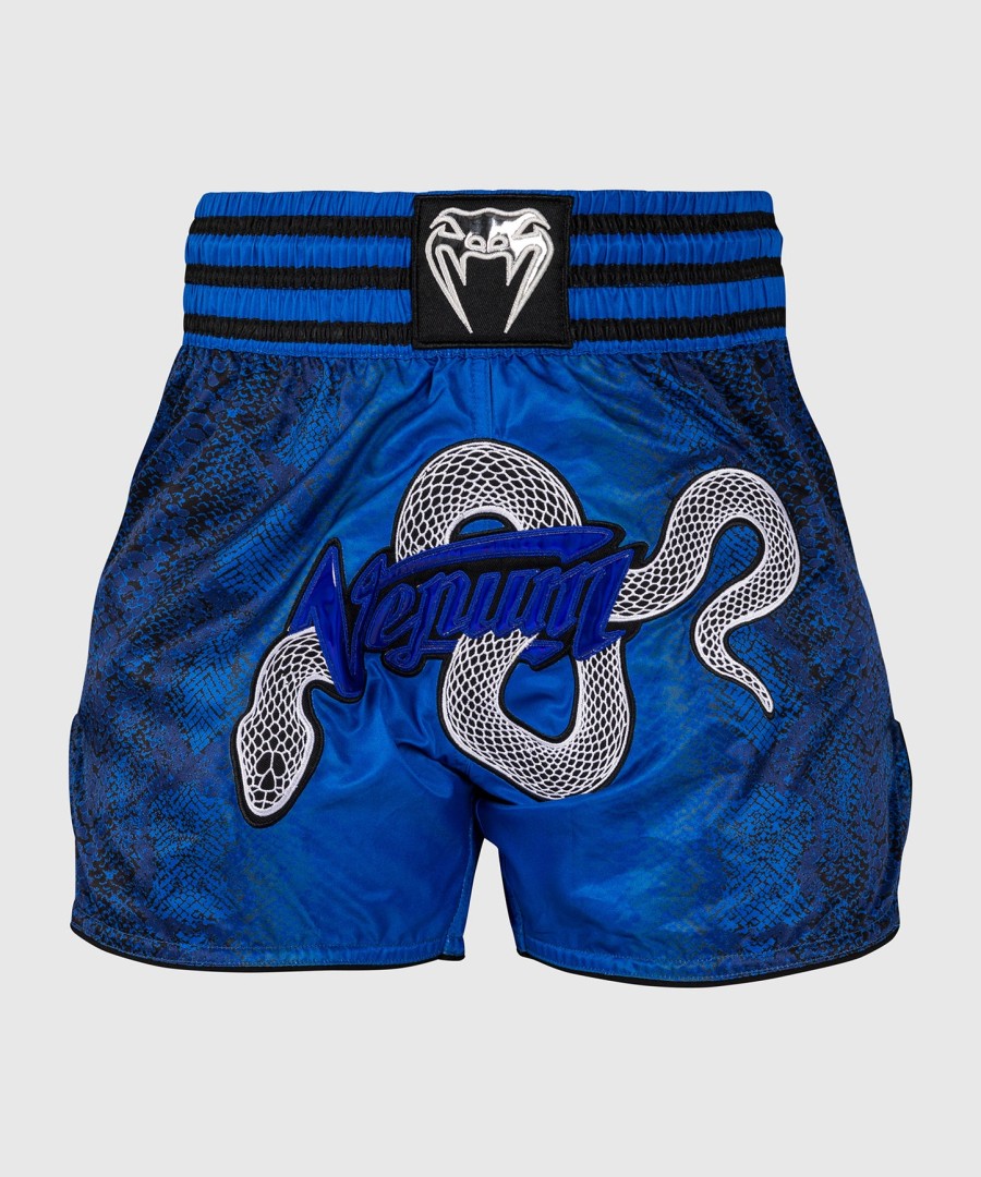 damskie spodenki do muay thai venum amazonia w kolorze ultramarynowym