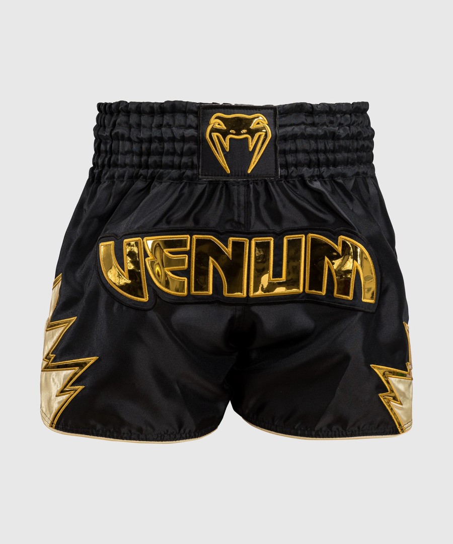 spodenki do muay thai venum inferno – czarno-złote