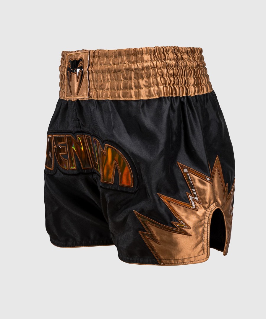 spodenki do muay thai venum inferno - czarnybrązowy