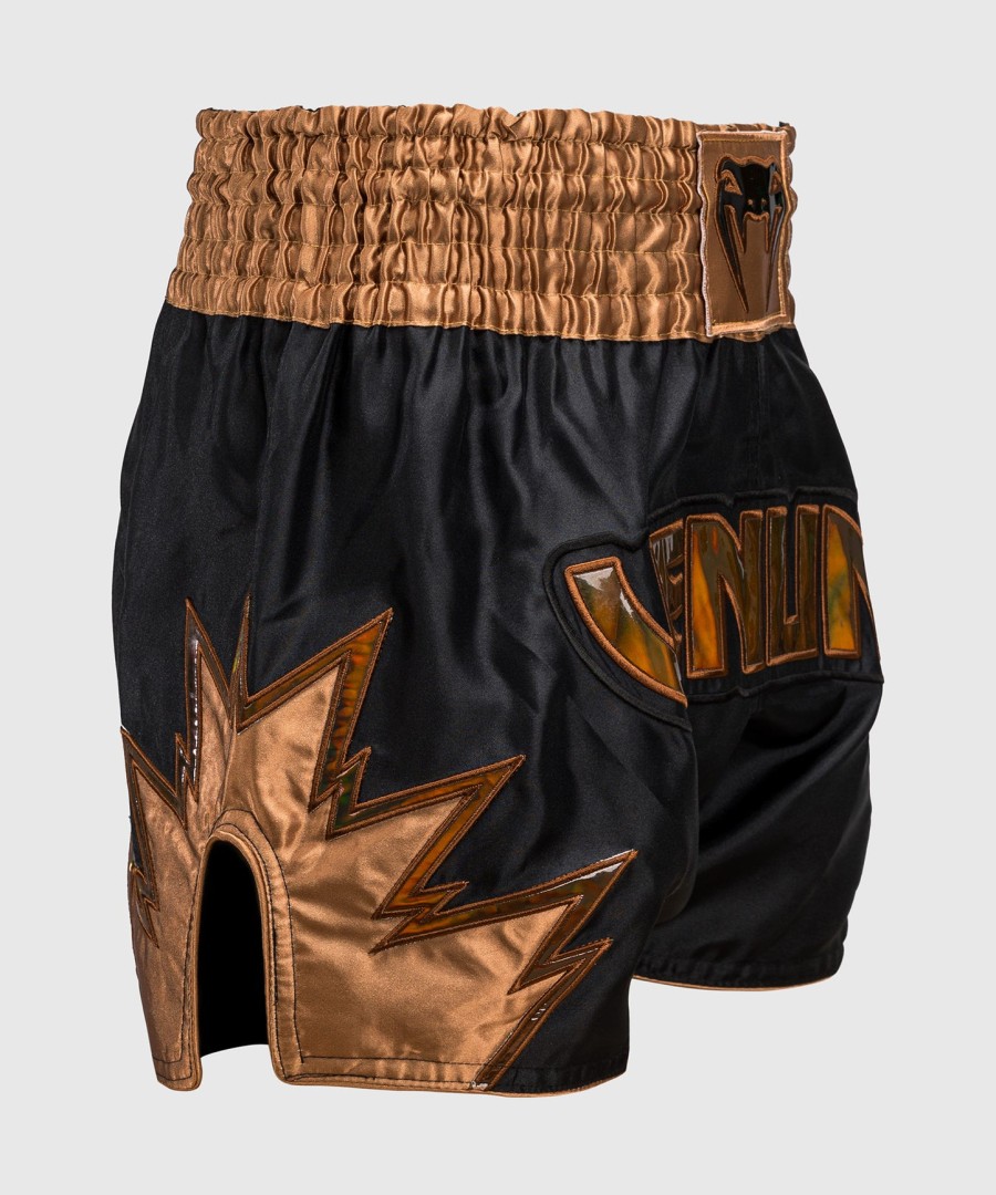 spodenki do muay thai venum inferno - czarnybrązowy