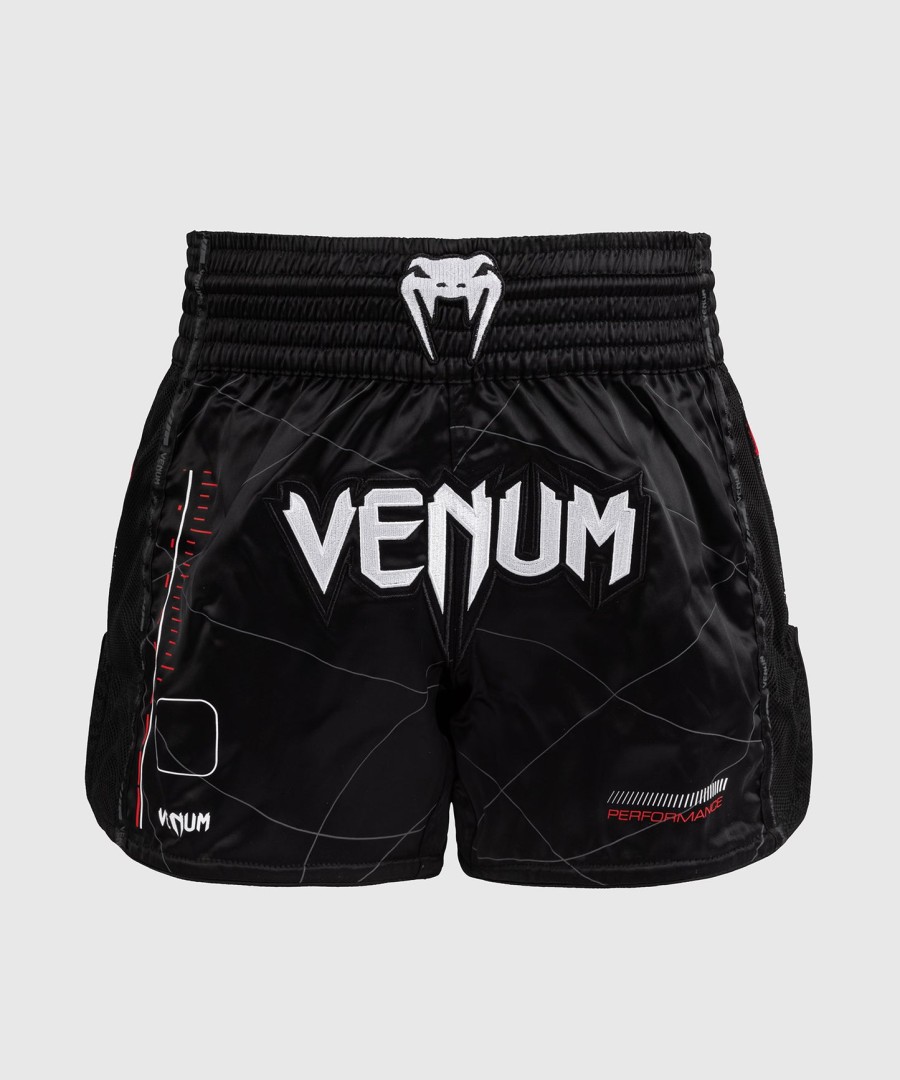 spodenki do muay thai venum tactical xt – czarneognistoczerwone