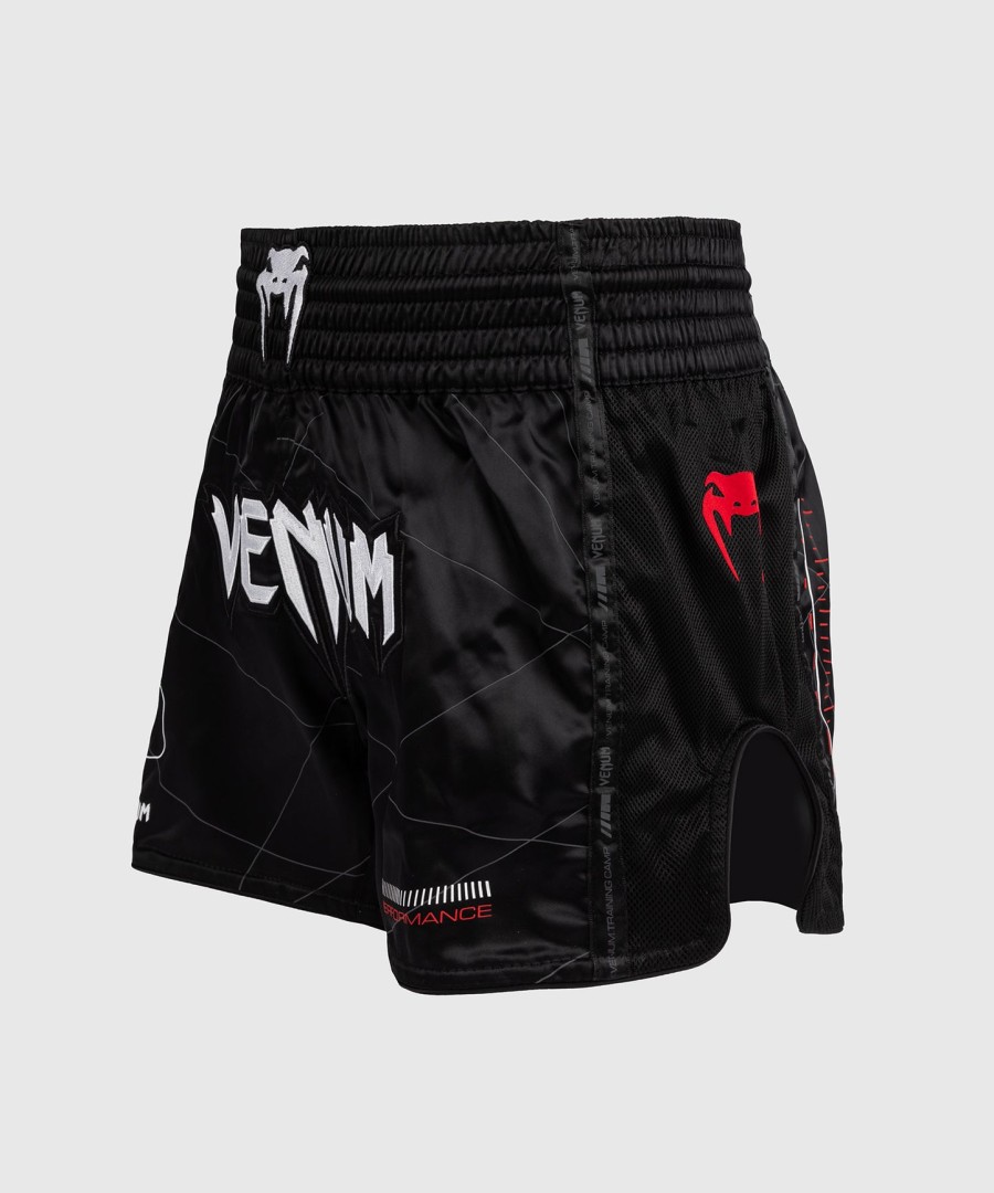 spodenki do muay thai venum tactical xt – czarneognistoczerwone