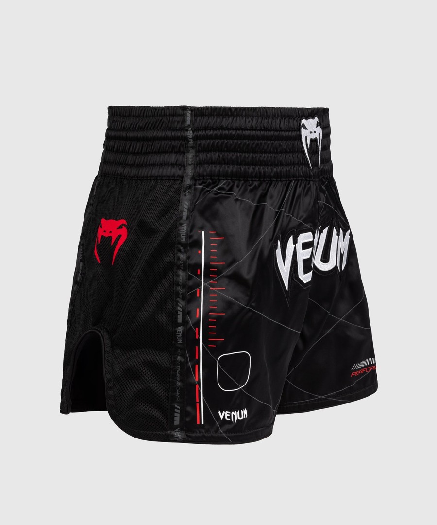 spodenki do muay thai venum tactical xt – czarneognistoczerwone