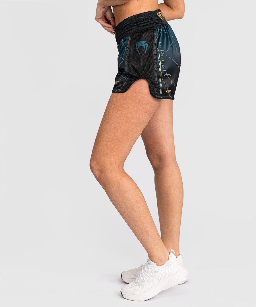 spodenki do muay thai venum tactical xt – czarneleśnozielone
