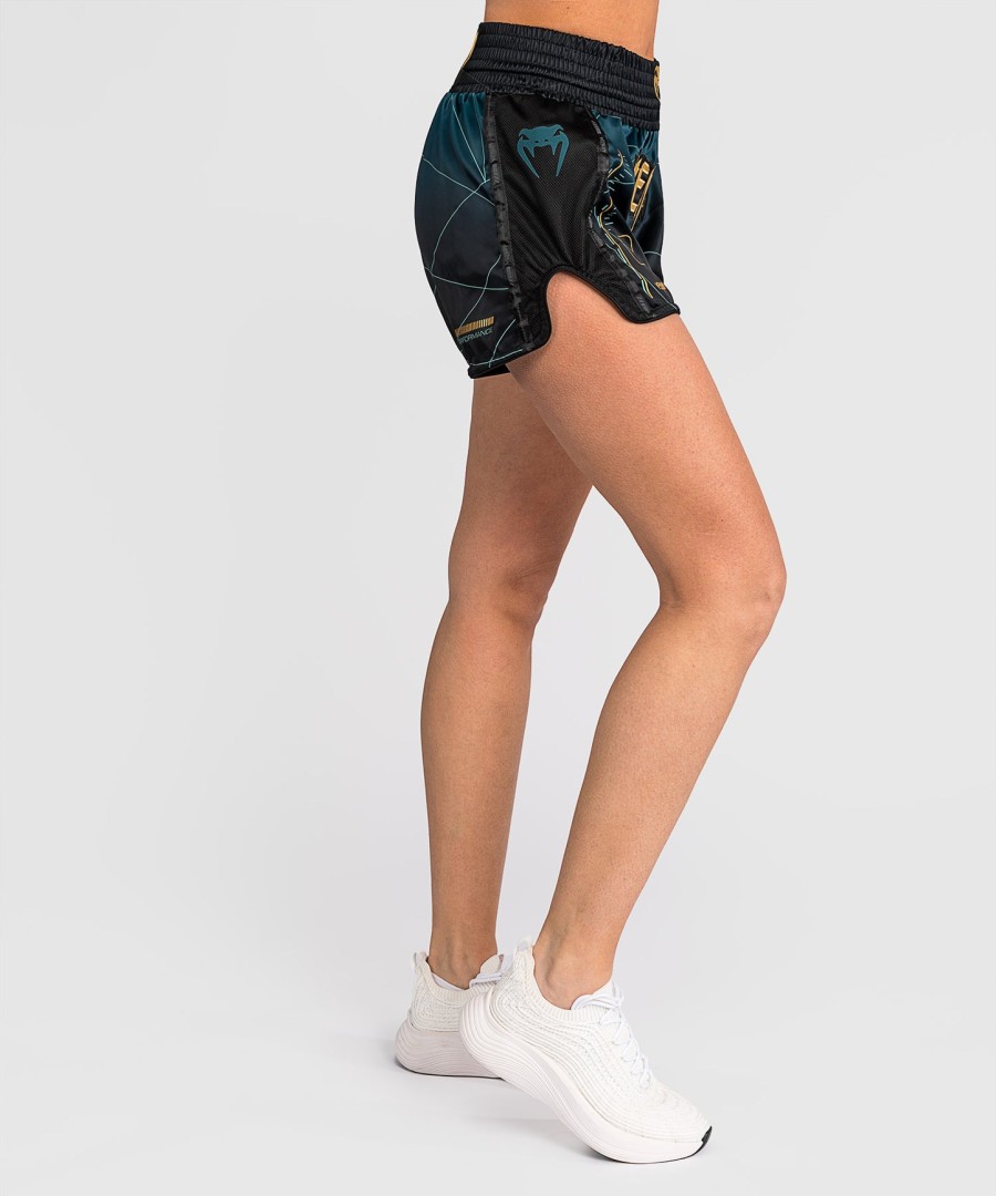 spodenki do muay thai venum tactical xt – czarneleśnozielone