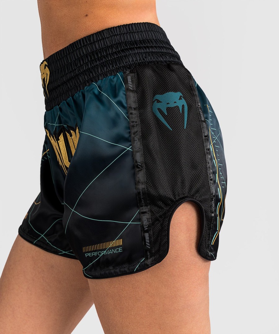 spodenki do muay thai venum tactical xt – czarneleśnozielone