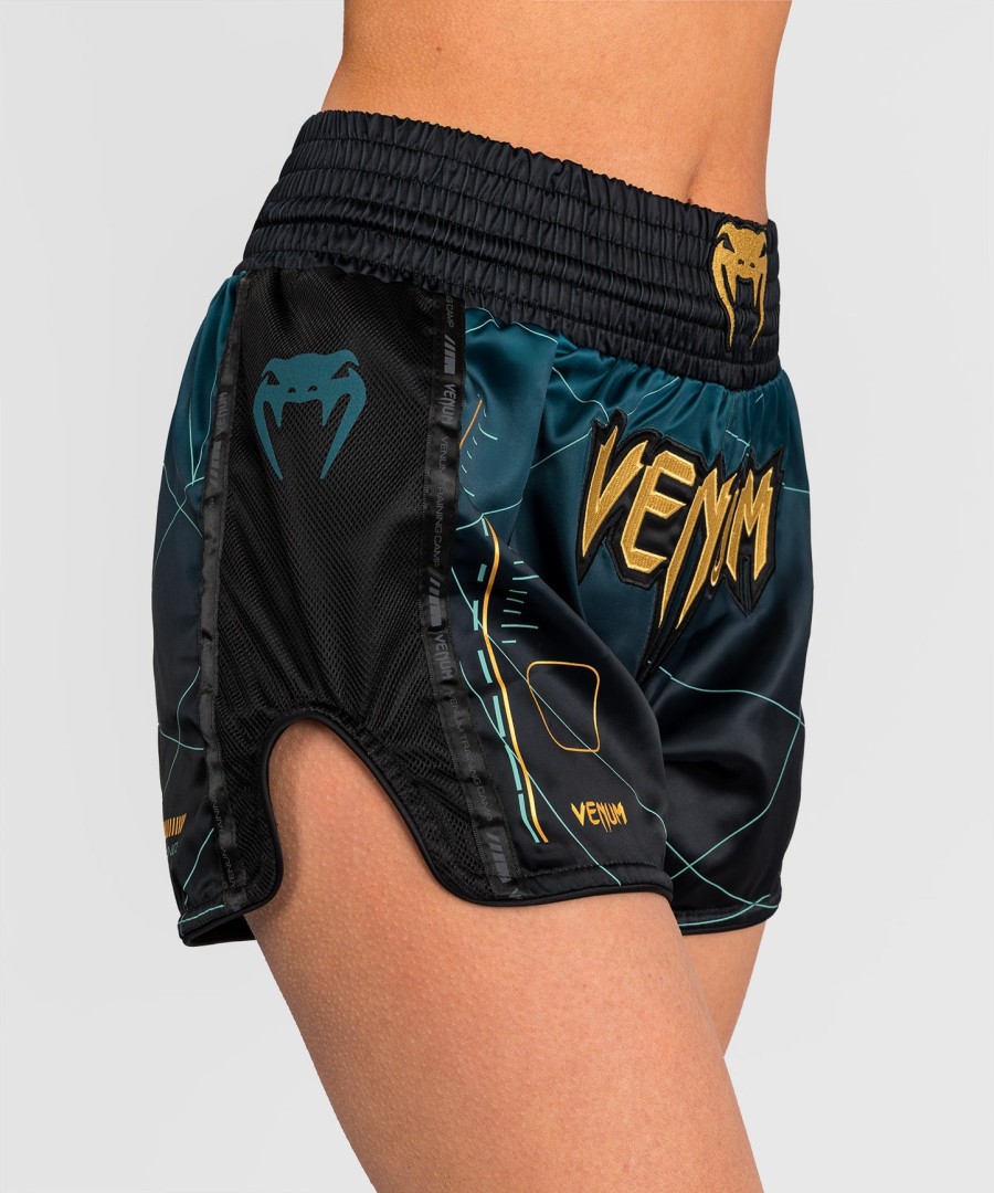 spodenki do muay thai venum tactical xt – czarneleśnozielone