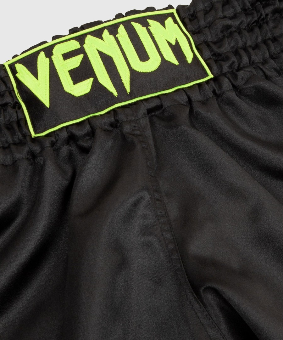 spodenki venum classic muay thai – czarnefluorescencyjne żółte