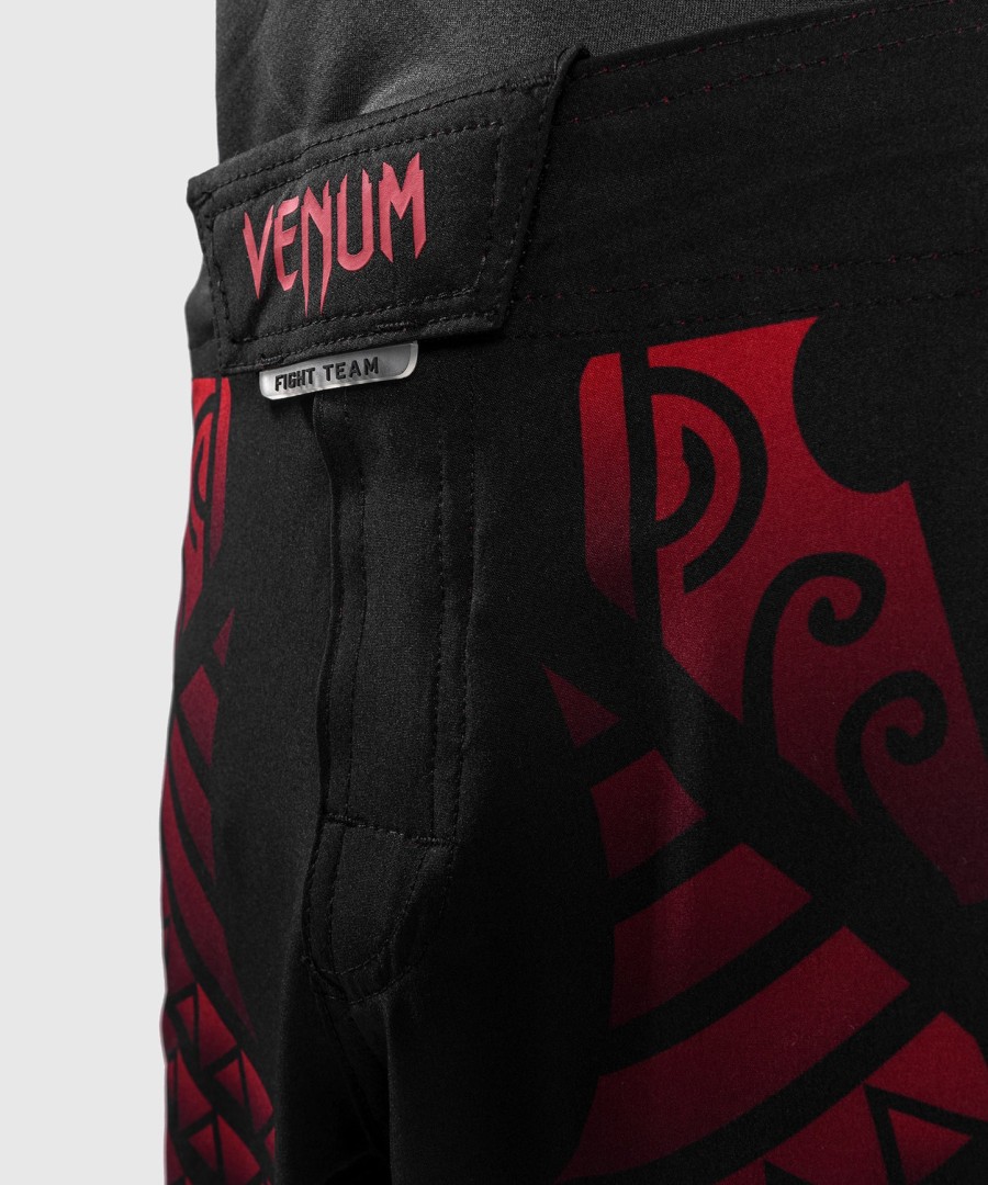 spodenki bokserskie venum nakahi kids fightshort – czarno-czerwone