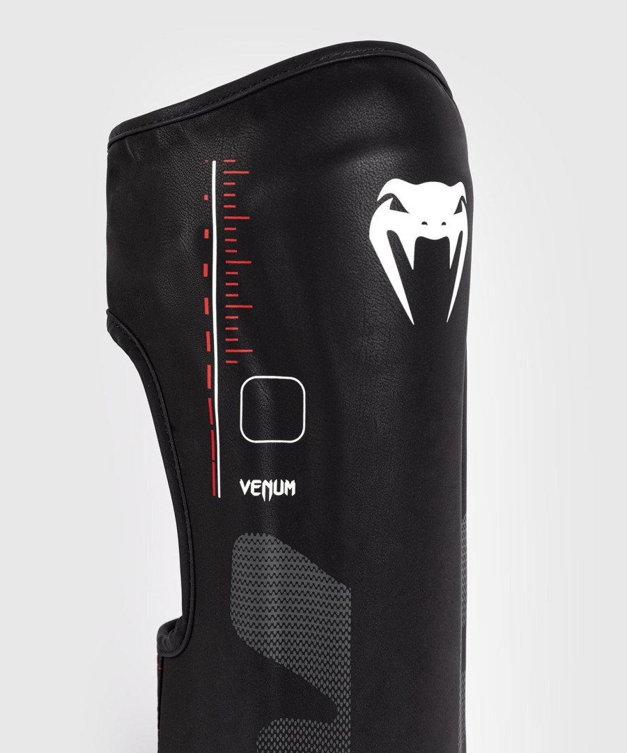 ochraniacze piszczeli venum tactical xt – czarneognistoczerwone