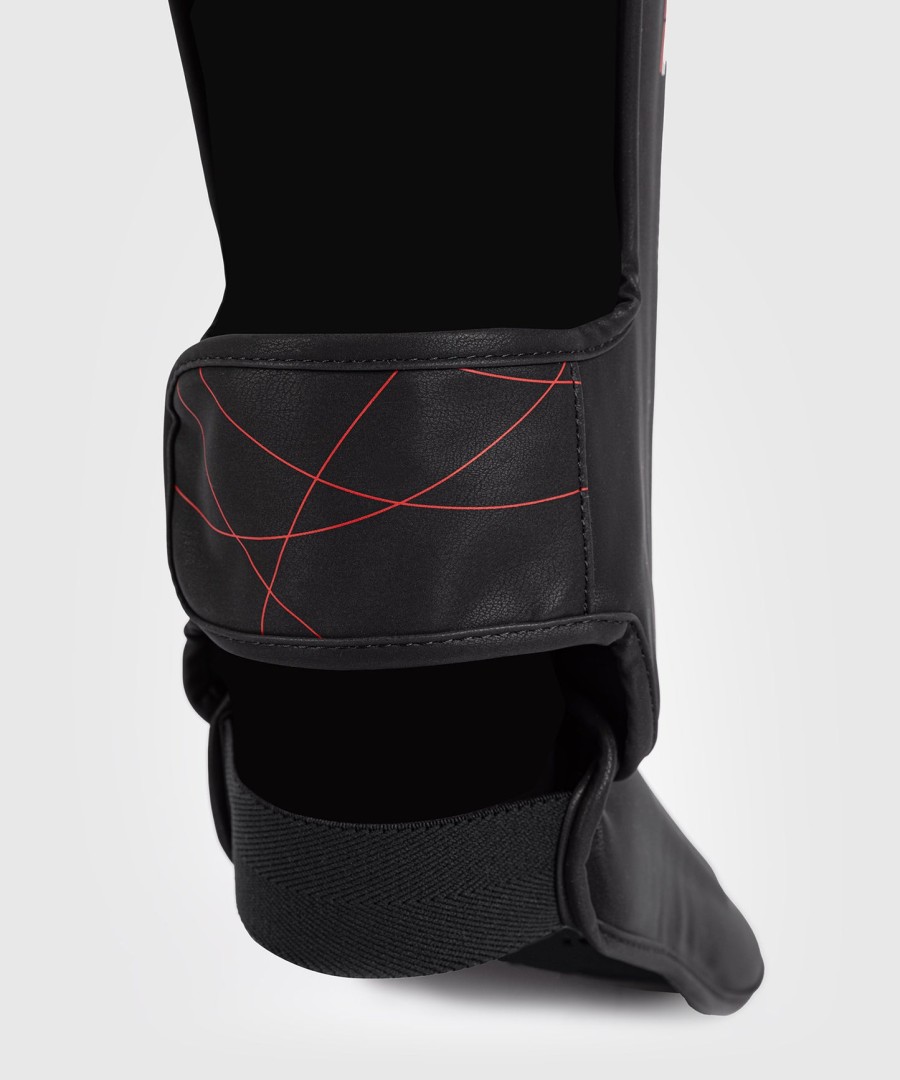 ochraniacze piszczeli venum tactical xt – czarneognistoczerwone