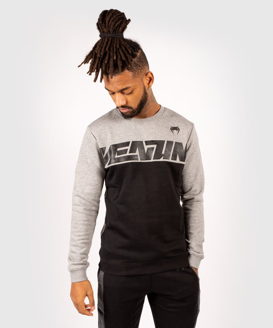 bluza z okrągłym dekoltem venum connect – czarnaszara melanżowa