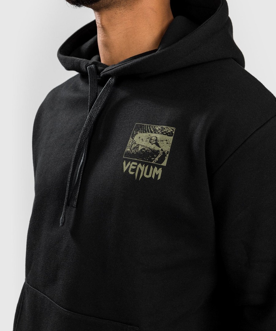 bluza z kapturem venum fangs regular fit – czarna