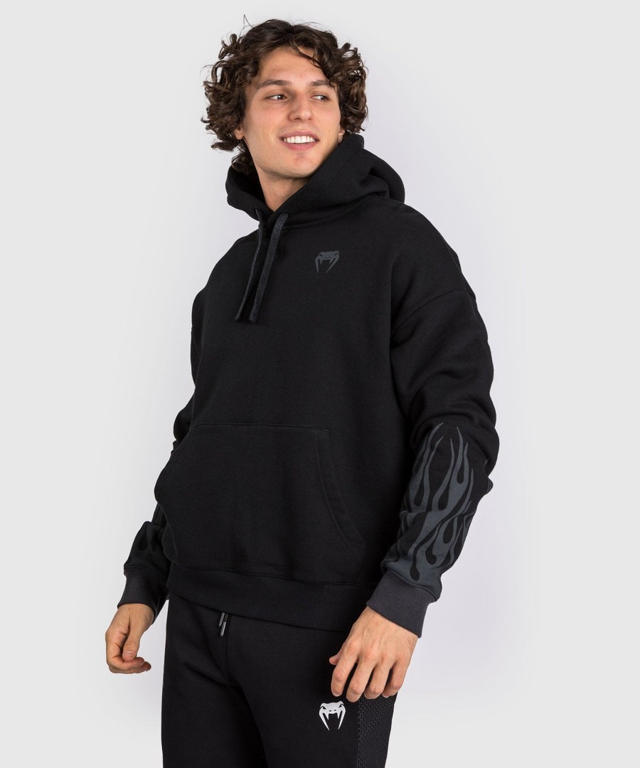 bluza z kapturem venum x dodge demon 170 pull over – czarna