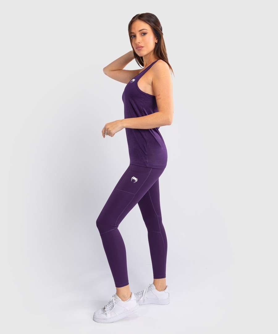damski top venum essential w kolorze głębokiej purpury