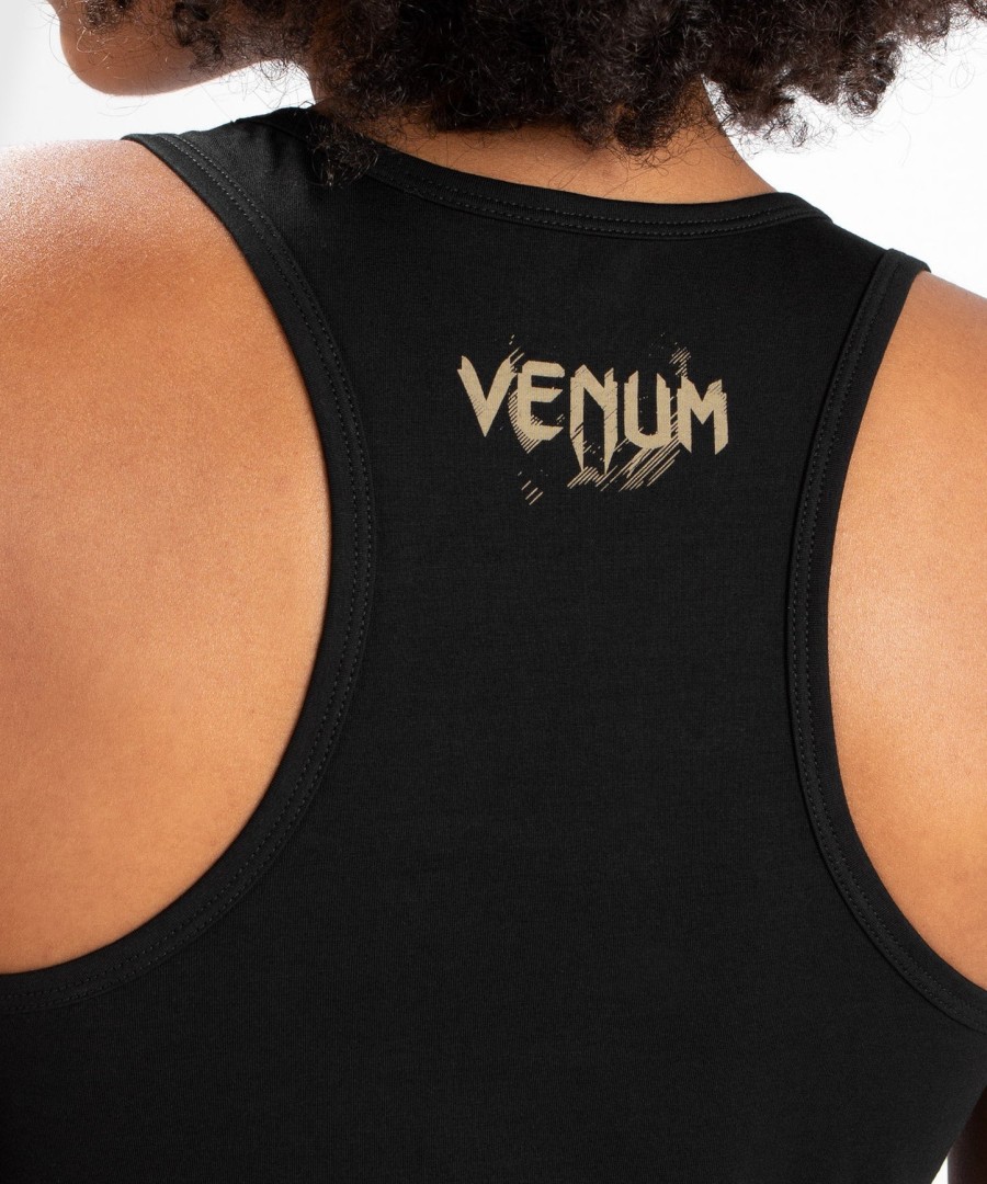 venum women santa muerte dark side - tank top - czarnybrązowy