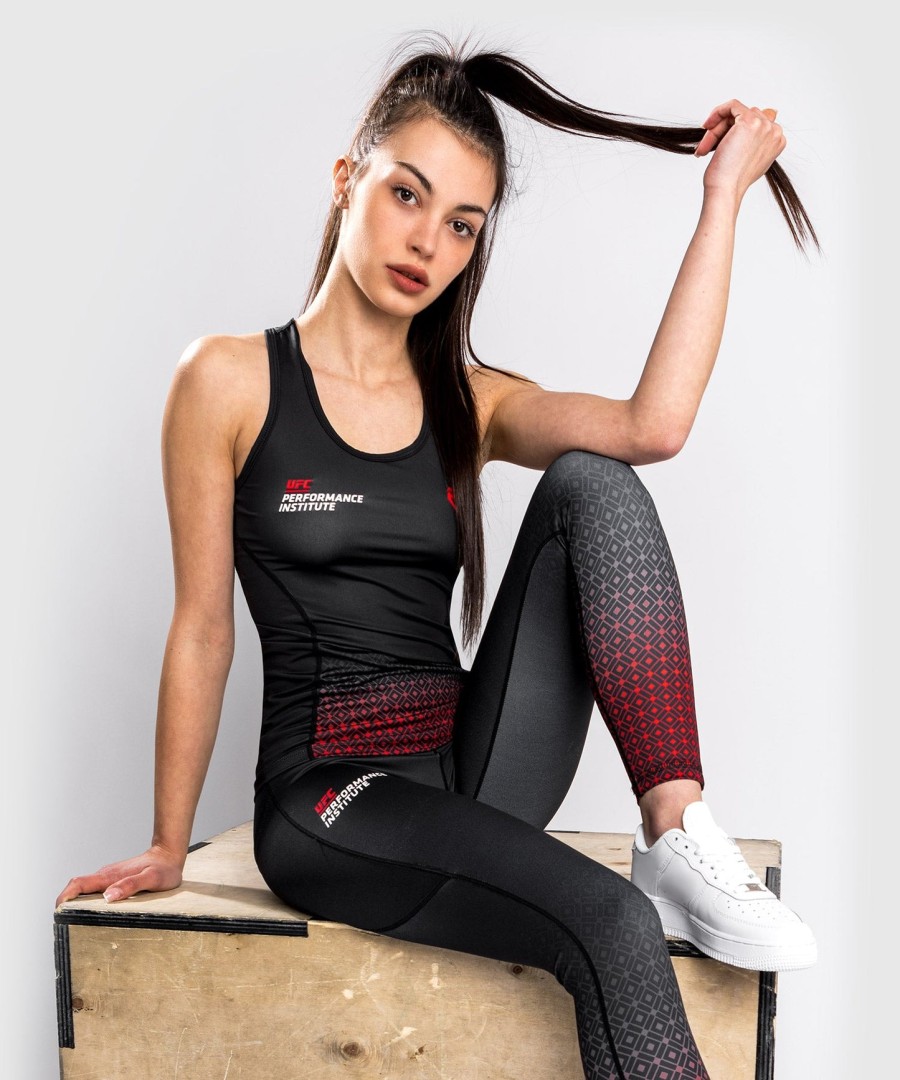 koszulka bez rękawów ufc venum performance institute dry tech – dla kobiet – czarno-czerwona