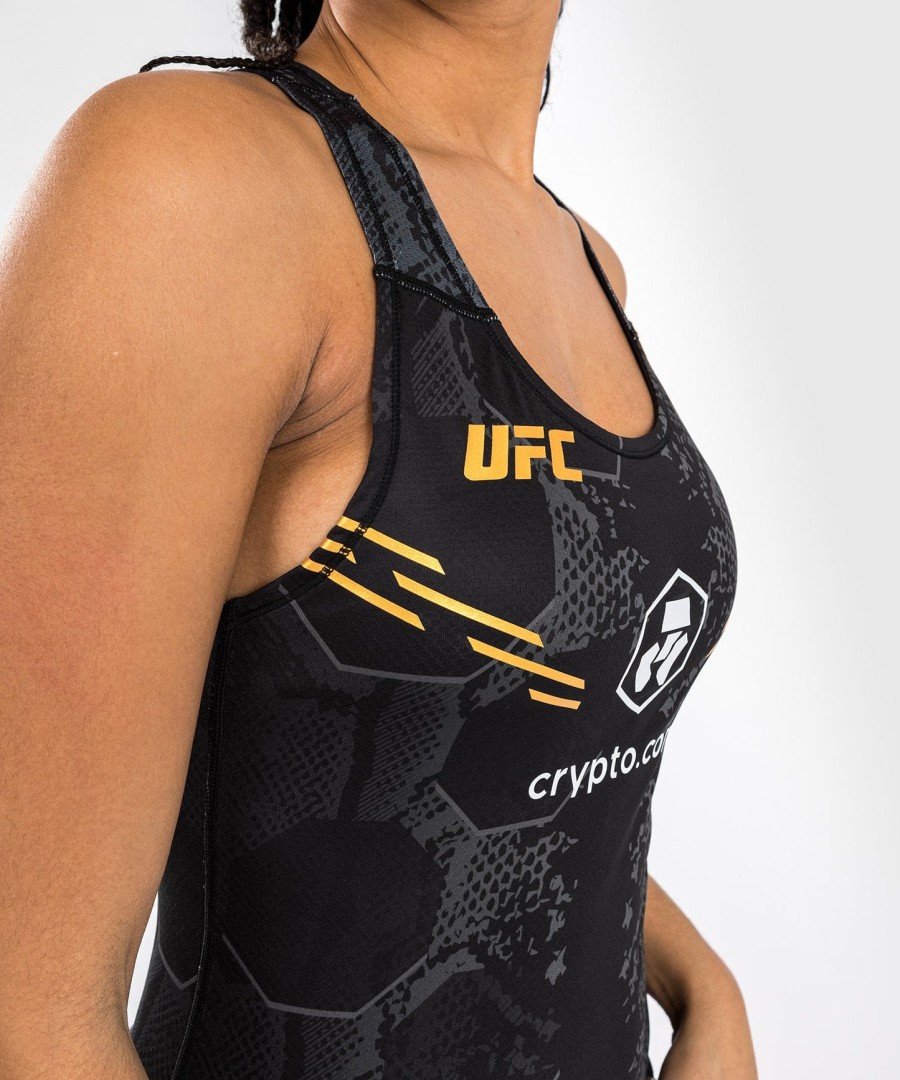 ufc adrenaline by venum authentic fight night damski dopasowany top z biustonoszem typu shelf - champion
