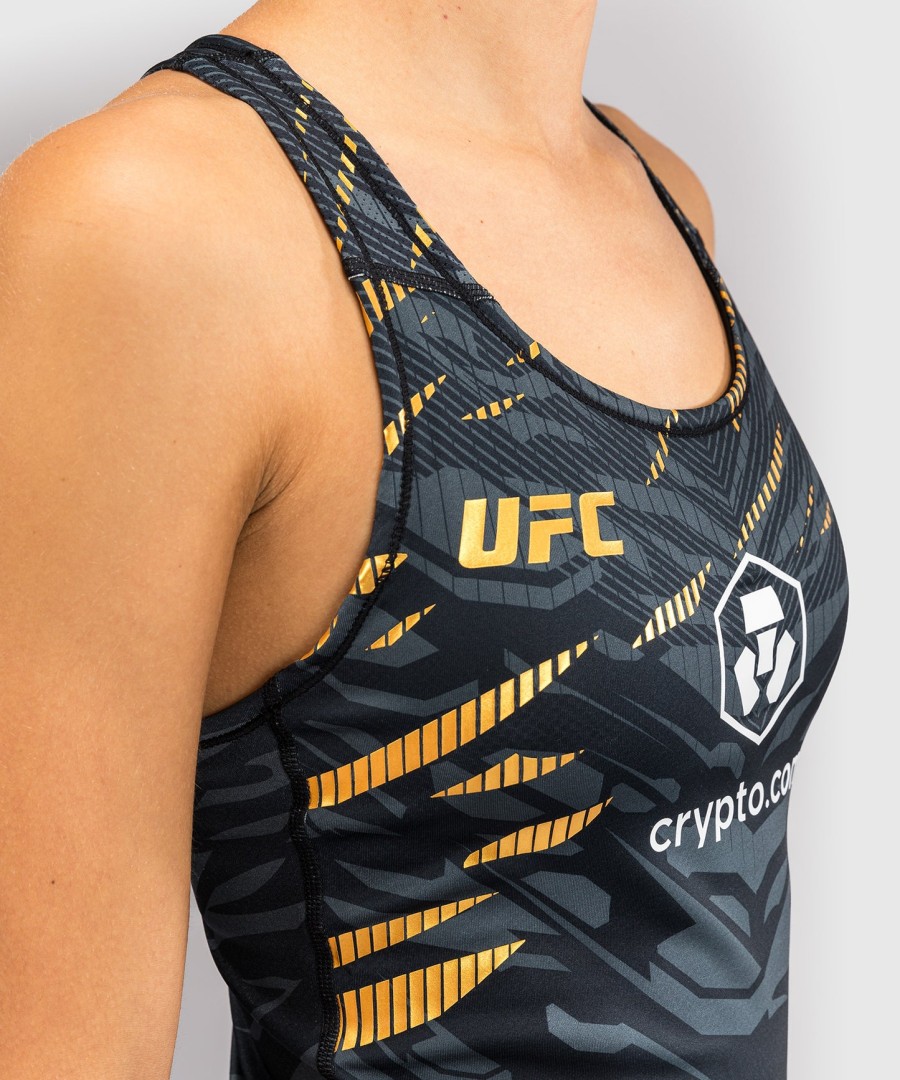 ufc fusion by venum authentic fight night damski dopasowany top z półbiusterkiem - champion