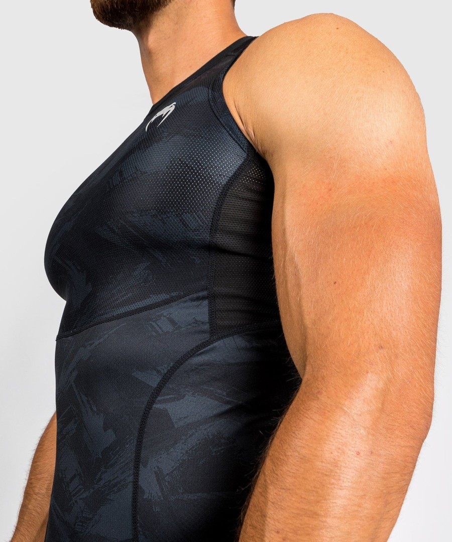 rashguard venum electron 3.0 – bez rękawów – czarny