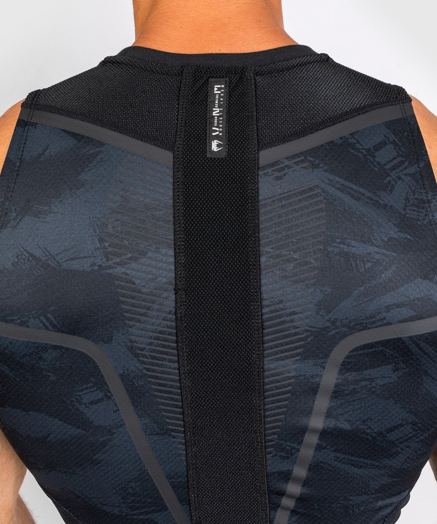 rashguard venum electron 3.0 – bez rękawów – czarny