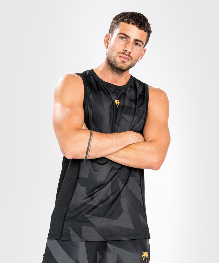 venum razor dry tech tank top – czarno-złoty