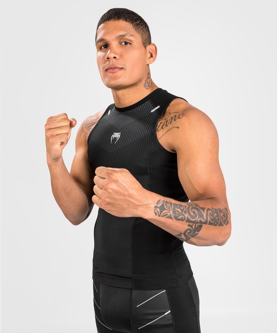 venum rashguard biomecha bez rękawów - czarnyszary