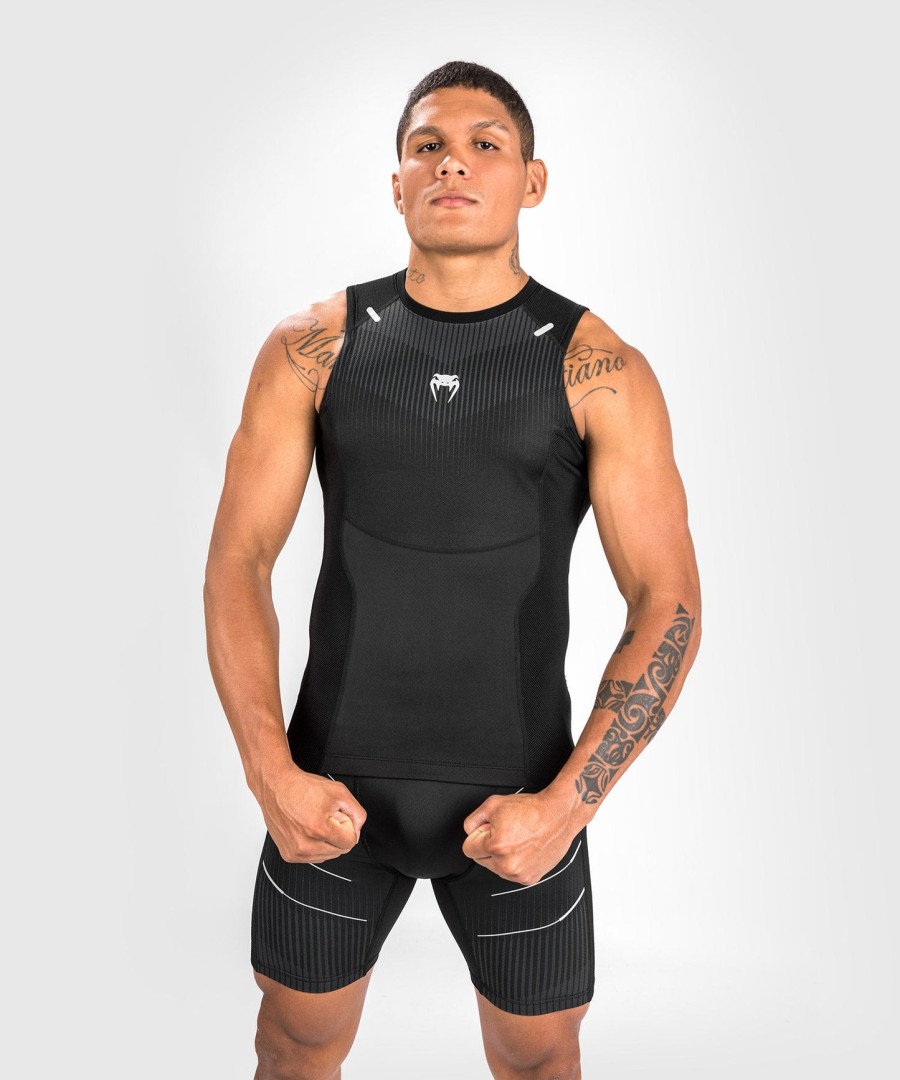 venum rashguard biomecha bez rękawów - czarnyszary