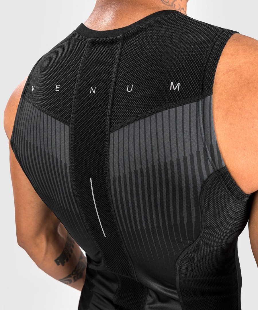 venum rashguard biomecha bez rękawów - czarnyszary