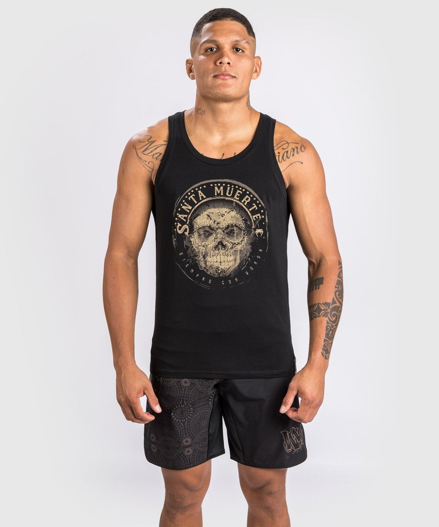 venum santa muerte dark side - tank top - czarnybrązowy