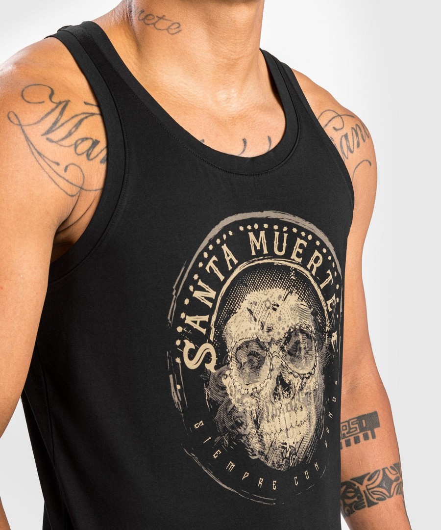 venum santa muerte dark side - tank top - czarnybrązowy