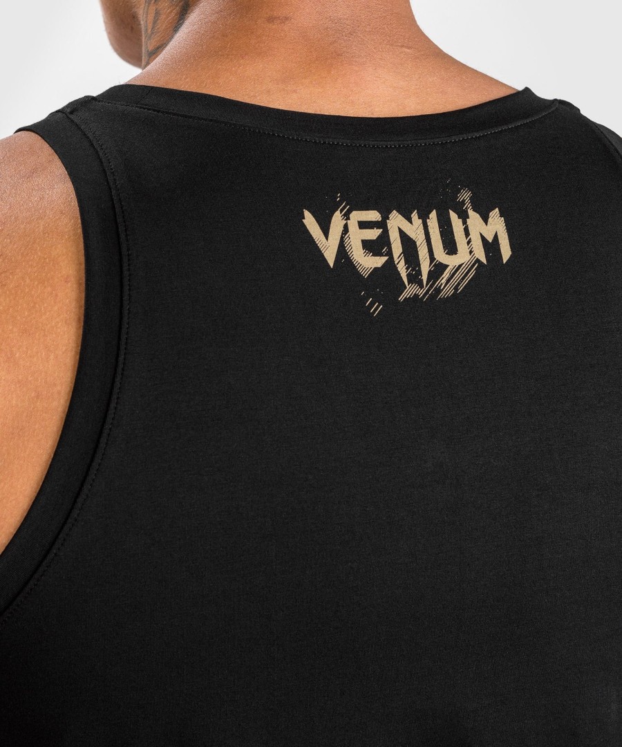 venum santa muerte dark side - tank top - czarnybrązowy