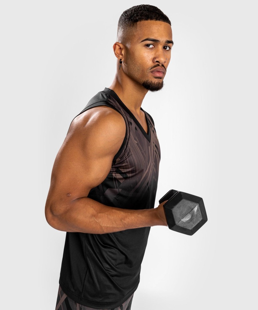 venum tecmo 2.0 dry tech tank top – czarno-brązowy