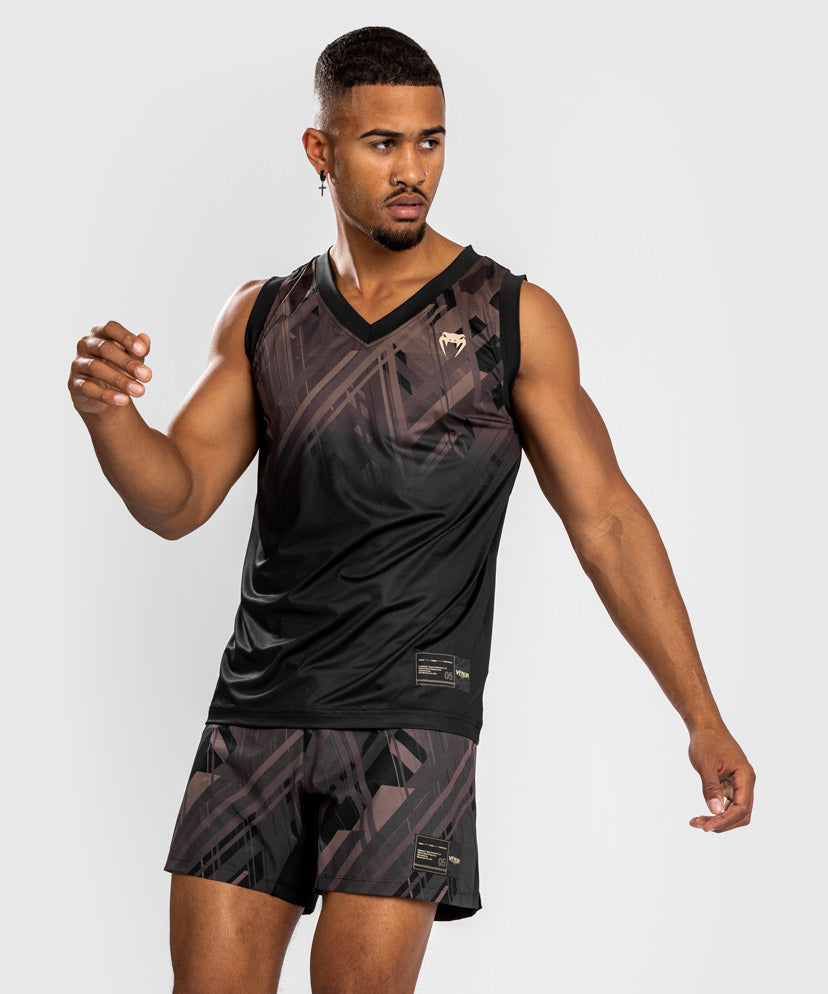 venum tecmo 2.0 dry tech tank top – czarno-brązowy