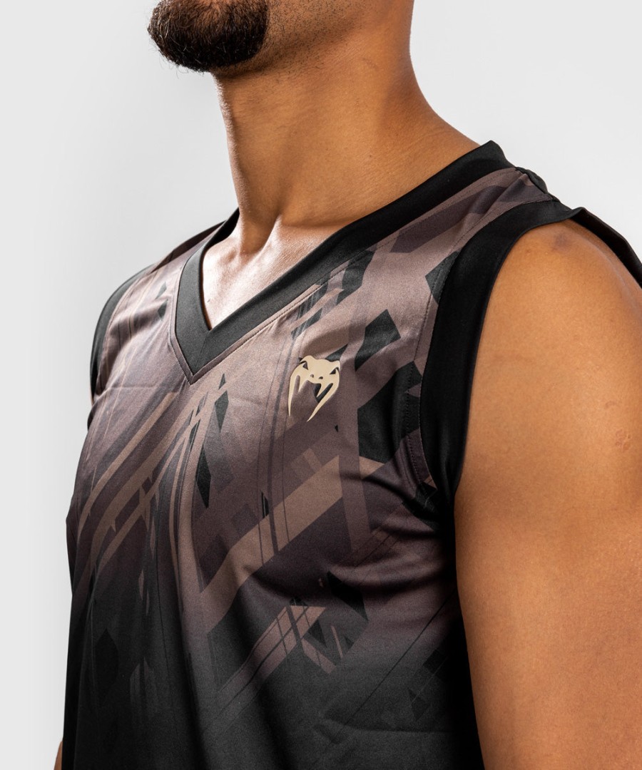 venum tecmo 2.0 dry tech tank top – czarno-brązowy