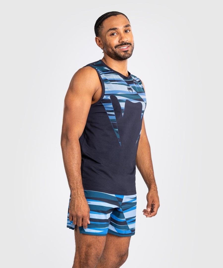 venum rapid men tank top - snake head - shadow blue