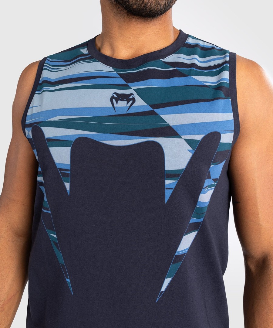 venum rapid men tank top - snake head - shadow blue